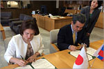 Signing of cooperation agreement between OSU and Hiroshima University