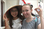 OSU graduate Angelina Objedkova on the study trip in China.     [148 Kb]