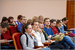 Orenburg students meet with Tina Berezhnaya, IT Advisor of General Director of Russia Today.     [170 Kb]