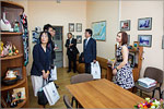 Visitors from the government of the Ehima Prefecture.     [157 Kb]