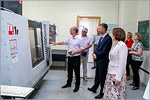 Igor Manzhurov visited the laboratories with CNC machines.     [189 Kb]